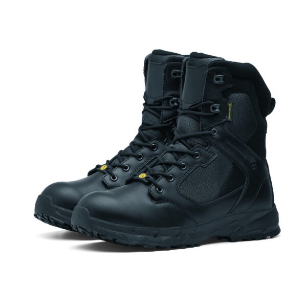 231307 SFC Darver Defense Tactical boots 06 ESD12 De SFC Darver Defense Tactical Boots (O6 ESD) zijn ontworpen voor maximale prestaties in tactische situaties. Met een waterafstotend ontwerp, uitneembare dempende binnenzool en unieke antislip zool, bieden deze boots comfort en bescherming op hoog niveau. Bestel nu voor betrouwbare tactical boots! Raadpleeg de spec/tech sheet voor meer informatie. <a title="Maattabel" href="https://dedump.nl/wp-content/uploads/2024/01/231307-SFC-Darver-Defense-Tactical-boots-06-ESD16.pdf" target="_blank" rel="noopener noreferrer"><button><span style="color: #ef471f; font-size: medium;"><strong>Spec/Tech sheet</strong></span></button></a>