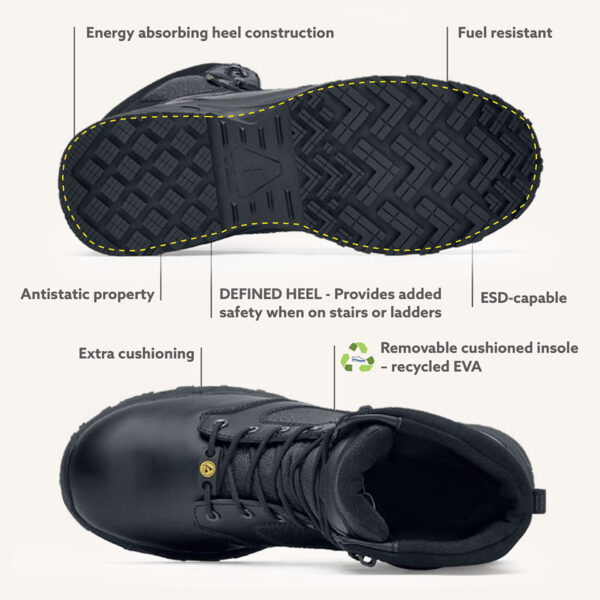 231307 SFC Darver Defense Tactical boots 06 ESD13 De SFC Darver Defense Tactical Boots (O6 ESD) zijn ontworpen voor maximale prestaties in tactische situaties. Met een waterafstotend ontwerp, uitneembare dempende binnenzool en unieke antislip zool, bieden deze boots comfort en bescherming op hoog niveau. Bestel nu voor betrouwbare tactical boots! Raadpleeg de spec/tech sheet voor meer informatie. <a title="Maattabel" href="https://dedump.nl/wp-content/uploads/2024/01/231307-SFC-Darver-Defense-Tactical-boots-06-ESD16.pdf" target="_blank" rel="noopener noreferrer"><button><span style="color: #ef471f; font-size: medium;"><strong>Spec/Tech sheet</strong></span></button></a>