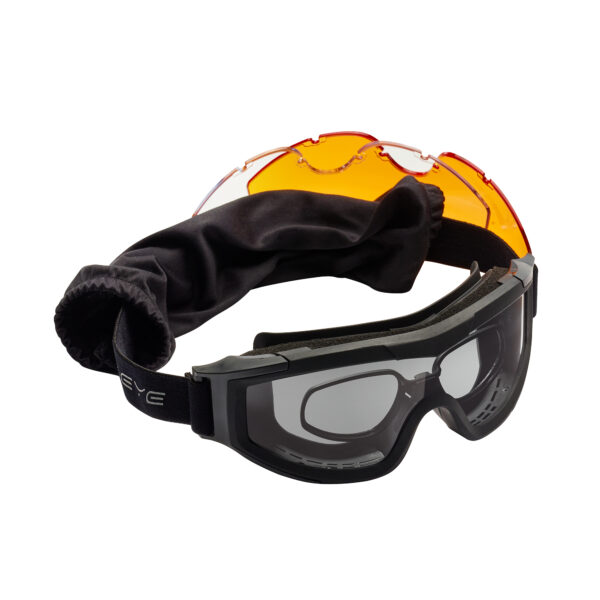 256183 SwissEye bril F Tac Pro 18829 Ervaar ultieme bescherming en comfort met de SwissEye bril F-Tac Pro #18829. Een lichtgewicht goggle met verstelbare headband, antifog/antikras-coating en reserveglazen voor diverse omstandigheden.