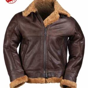 Schapenleren Jas US B46 Miltec - 100% Gegroeid Lamsvacht