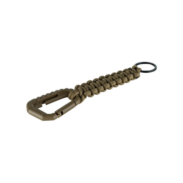 259162 112 01 De Tactical paracord sleutelhanger is meer dan alleen een accessoire - het is een praktisch gereedschap voor elke avonturier. Met zijn metalen sleutelring, Molle-compatible karabijnhaak en totale lengte van 18 cm, is deze sleutelhanger klaar om te helpen in elke situatie.