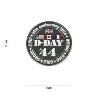 Embleem metaal D-Day 44 pin 5 beaches #5074