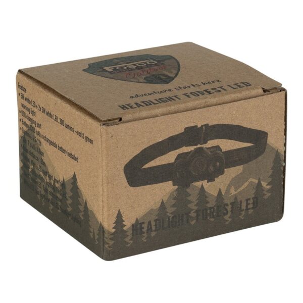 Hoofdlamp Forest LED2 De Hoofdlamp Forest LED van Fosco Industries is een betrouwbare metgezel voor outdoor avonturen. Met diverse lichtfuncties, een oplaadbare accu en een verstelbare hoofdband biedt deze hoofdlamp alles wat je nodig hebt voor kamperen, hiking en meer. <a title="Maattabel" href="https://dedump.nl/wp-content/uploads/2024/04/Hoofdlamp-Forest-LEDgg.pdf" target="_blank" rel="noopener noreferrer"><button><span style="color: #ef471f; font-size: medium;"><strong>Spec/Tech sheet</strong></span></button></a>