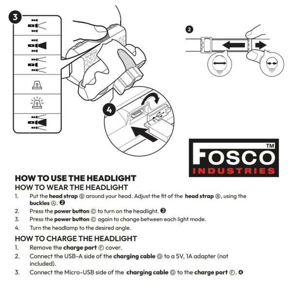 Hoofdlamp Forest LED9 De Hoofdlamp Forest LED van Fosco Industries is een betrouwbare metgezel voor outdoor avonturen. Met diverse lichtfuncties, een oplaadbare accu en een verstelbare hoofdband biedt deze hoofdlamp alles wat je nodig hebt voor kamperen, hiking en meer. <a title="Maattabel" href="https://dedump.nl/wp-content/uploads/2024/04/Hoofdlamp-Forest-LEDgg.pdf" target="_blank" rel="noopener noreferrer"><button><span style="color: #ef471f; font-size: medium;"><strong>Spec/Tech sheet</strong></span></button></a>