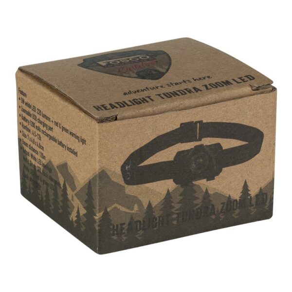 Hoofdlamp Tundra Zoom LED2 De Hoofdlamp Tundra Zoom-LED van Fosco Industries biedt een scala aan functies, waaronder een zoomable LED met diverse lichtmodi, een oplaadbare accu en een verstelbare hoofdband. Met een compact en lichtgewicht ontwerp is deze hoofdlamp ideaal voor avonturen in de buitenlucht. <a title="Maattabel" href="https://dedump.nl/wp-content/uploads/2024/04/Hoofdlamp-Tundra-Zoom-LED777.pdf" target="_blank" rel="noopener noreferrer"><button><span style="color: #ef471f; font-size: medium;"><strong>Spec/Tech sheet</strong></span></button></a>