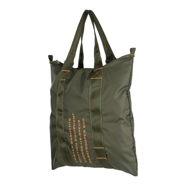 Packable paratrooper draagtas1 De packable paratrooper tote bag is de ideale metgezel voor elke reiziger. Gemaakt van waterdicht 210T nylon en voorzien van handige binnenzakken en een duurzame YKK rits, biedt deze tas ultieme bescherming en gemak in een compact ontwerp.