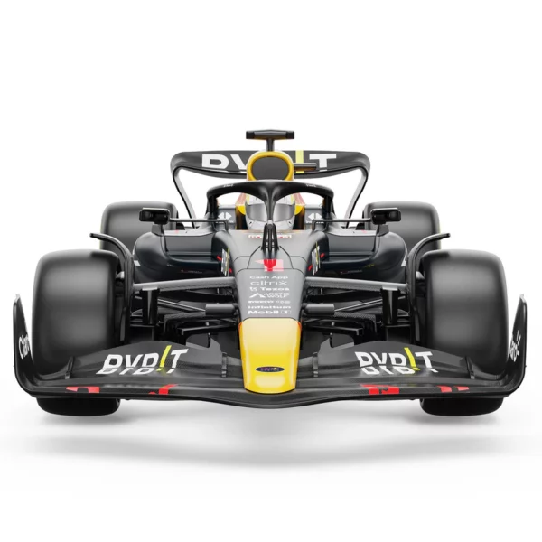 Red Bull Racing Formula 1 Bestuurbare auto 11 Ontvang de ultieme race-ervaring met de Oracle Red Bull Racing RB18 RC Car 1/18 Schaal, een nauwkeurig nagemaakte replica van de iconische F1-wagen. Deze auto is volledig gelicenseerd door de F1-teams en beschikt over een gestroomlijnde carrosserie, gedetailleerde interieuronderdelen en een 2.4Ghz controle systeem voor maximale wendbaarheid. Met een bereik van 15 meter en de mogelijkheid om samen met andere auto's te racen, is dit de ideale keuze voor RC-enthousiastelingen.