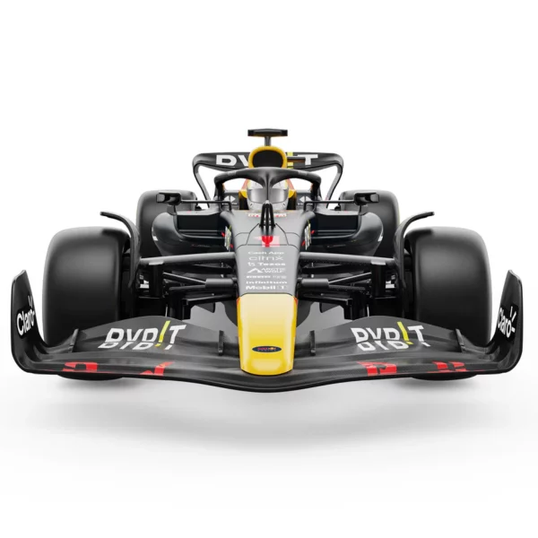 Red Bull Racing Formula 1 Bestuurbare auto 9 Ontvang de ultieme race-ervaring met de Oracle Red Bull Racing RB18 RC Car 1/18 Schaal, een nauwkeurig nagemaakte replica van de iconische F1-wagen. Deze auto is volledig gelicenseerd door de F1-teams en beschikt over een gestroomlijnde carrosserie, gedetailleerde interieuronderdelen en een 2.4Ghz controle systeem voor maximale wendbaarheid. Met een bereik van 15 meter en de mogelijkheid om samen met andere auto's te racen, is dit de ideale keuze voor RC-enthousiastelingen.
