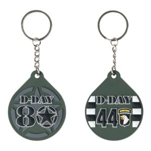 Sleutelhanger 3D PVC D-Day 80 Allied Star #164