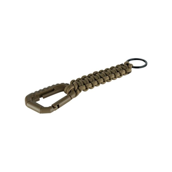 Tactical paracord sleutelhanger3 De Tactical paracord sleutelhanger is meer dan alleen een accessoire - het is een praktisch gereedschap voor elke avonturier. Met zijn metalen sleutelring, Molle-compatible karabijnhaak en totale lengte van 18 cm, is deze sleutelhanger klaar om te helpen in elke situatie.