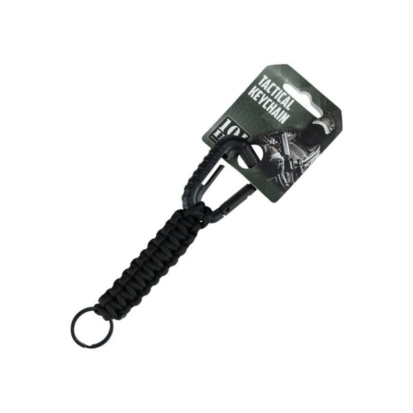 Tactical paracord sleutelhanger8 De Tactical paracord sleutelhanger is meer dan alleen een accessoire - het is een praktisch gereedschap voor elke avonturier. Met zijn metalen sleutelring, Molle-compatible karabijnhaak en totale lengte van 18 cm, is deze sleutelhanger klaar om te helpen in elke situatie.