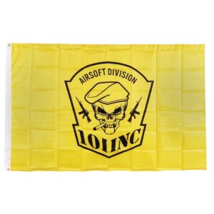 Vlag 101 INC skull + sigaar