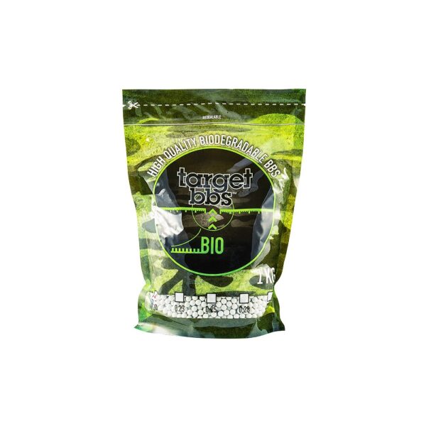 Target BBs Bio 020g 1 kg De Target BBs Bio 0,20g zijn de perfecte keuze voor airsoftspelers die op zoek zijn naar kwaliteit en betaalbaarheid. Met een naadloos oppervlak, uitstekende afwerking en geen luchtbellen, bieden deze BB's nauwkeurige precisie en perfecte afbreekbaarheid. Verpakt in een handige hersluitbare zak van 1 kg, zijn ze klaar voor gebruik op het veld. <a title="Maattabel" href="https://dedump.nl/wp-content/uploads/2024/05/11927_ea0a5080da3959069ca4a4422221ea276f4fd4ae.pdf" target="_blank" rel="noopener noreferrer"><button><span style="color: #ef471f; font-size: medium;"><strong>Spec/Tech sheet</strong></span></button></a>  