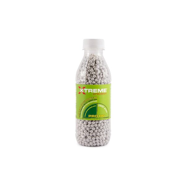 Xtreme Precision 020g BBs Bio White 2800 bb fles De Xtreme Precision 0,20g BBs Bio White zijn de ultieme keuze voor airsoftspelers die op zoek zijn naar precisie en betrouwbaarheid. Dankzij hun unieke materiaalsamenstelling en uitstekende afwerking bieden deze BB's een ongeëvenaarde nauwkeurigheid en perfecte afbreekbaarheid. Verpakt in een handige hersluitbare fles met 2800 BB's, zijn ze klaar voor langdurig gebruik op het veld. <a title="Maattabel" href="https://dedump.nl/wp-content/uploads/2024/05/11927_ea0a5080da3959069ca4a4422221ea276f4fd4ae.pdf" target="_blank" rel="noopener noreferrer"><button><span style="color: #ef471f; font-size: medium;"><strong>Spec/Tech sheet</strong></span></button></a>  