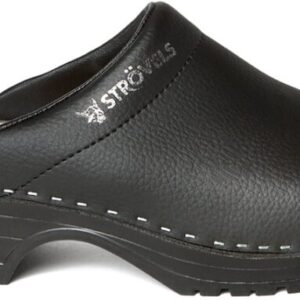 Strövels Strovels 303 Open Hak Klomp PU Zool Zwart