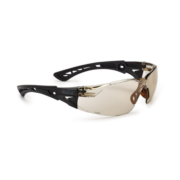 Bolle Rush small bril copper PSSRUSPC142BB 56 De Bollé Rush+ small bril copper (PSSRUSPC142BB) combineert een sportief ontwerp met geavanceerde functionaliteit. Deze ultralichte bril biedt een panoramisch gezichtsveld en is ontworpen voor maximaal comfort met flexibele co-injected tempels en een antislip neusbrug. Ideaal voor dagelijks gebruik met perfecte optische kwaliteit.