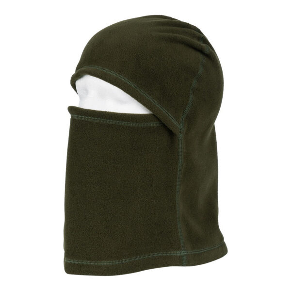 214295 11 01 Onze fleece multifunctionele bivakmuts is de ideale keuze voor wie op zoek is naar warmte en veelzijdigheid tijdens outdoor activiteiten. Gemaakt van zacht en ademend fleece materiaal, biedt deze bivakmuts ultiem comfort en isolatie tegen de kou. Dankzij het multifunctionele ontwerp kun je de muts op verschillende manieren dragen, afhankelijk van je behoefte aan bescherming. Of je nu je gezicht volledig wilt bedekken tijdens koude omstandigheden of alleen je nek warm wilt houden, deze muts past zich aan elke situatie aan. Perfect voor een breed scala aan activiteiten zoals skiën, wandelen, fietsen, en andere buitenavonturen waar je bescherming tegen de elementen nodig hebt.