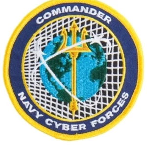 Badge Opstrijkbaar Commander Navy Cyber Forces