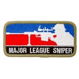 Badge Opstrijkbaar Major League Sniper