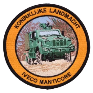 Badge Opstrijkbaar Koninklijke Landmacht IVECO Manticore