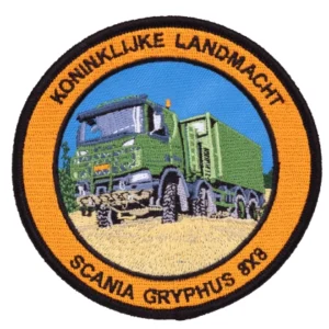 Badge Opstrijkbaar Koninklijke Landmacht Scania Gryphus