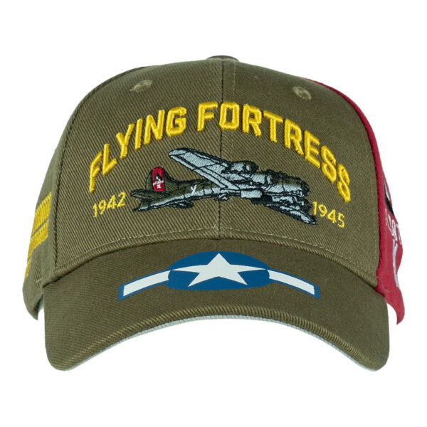 Baseball Cap B 17 Flying Fortress1 De <strong>Baseball Cap B-17 Flying Fortress</strong> is een must-have voor elke liefhebber van luchtvaartgeschiedenis. Deze cap is vervaardigd uit <strong>100% katoen</strong>, wat zorgt voor een comfortabele pasvorm en duurzaamheid. Op de cap staan unieke details die verband houden met de <strong>B-17 Flying Fortress</strong>, de beroemde Amerikaanse viermotorige bommenwerper die tijdens de <strong>Tweede Wereldoorlog</strong> grote bekendheid verwierf.