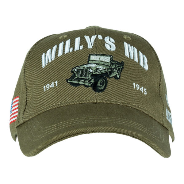 Baseball Cap Willys MB1 Breng een eerbetoon aan de rijke militaire geschiedenis met onze <strong>Baseball Cap Willy's MB</strong>. Deze cap is ontworpen voor de liefhebbers van klassieke voertuigen en patriottisme, en biedt een unieke manier om je passie te tonen.