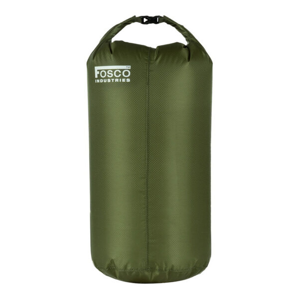 Drysack 20L lichtgewicht 30D Ripstop Nylon De <strong>Drysack 20L</strong> is ontworpen om je spullen droog te houden tijdens al je <strong>outdoor avonturen</strong>. Gemaakt van duurzaam <strong>30D Ripstop Nylon</strong>, biedt deze ultralichte drysack van slechts <strong>36 gram</strong> uitstekende bescherming tegen <strong>spetterend water</strong> en kan zelfs een korte onderdompeling weerstaan. Ideaal voor activiteiten zoals <strong>kajakken</strong>, <strong>vissen</strong>, <strong>hiken</strong> en <strong>kamperen</strong>. Dankzij het handige en functionele sluitsysteem blijft je bagage veilig en droog, waar je ook gaat.