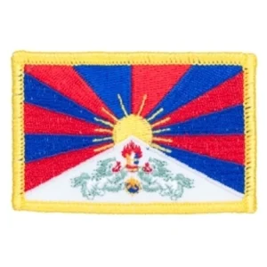 Badge Opstrijkbaar Tibetaanse Vlag
