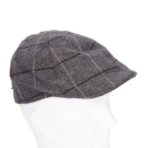 Pet Donkere Visgraad met Krijtstreep en Zwarte Streep