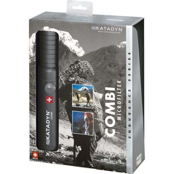 Combi Filter 1 Het met zilver geïmpregneerde keramische filter werkt effectief tegen bacteriën en protozoa. Vanwege de combinatie met een hervulbaar koolstofcartridge is de ook te gebruiken bij chemische verontreiniging of tegen vieze smaak. Wordt geleverd met voorfilter en bewaarhoes. Optioneel is de Combi Plus (20730), waarmee de Combi op een kraan kan worden aangesloten. Handig in een camper, vakantiehuisje of boot.