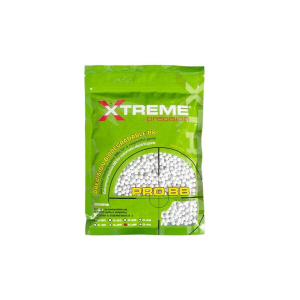 Xtreme Precision 036g BBs Bio White 700gr zak1 <strong>Xtreme Precision 0,36g BBs Bio White – 700g Zak (3500 stuks)</strong> Ga voor ultieme nauwkeurigheid en duurzaamheid met de <strong>Xtreme Precision 0,36g BBs Bio White</strong>. Deze hoogwaardige <strong>biologisch afbreekbare BB's</strong> staan bekend als een van de beste keuzes in de airsoft-wereld, dankzij hun uitzonderlijke precisie, milieuvriendelijke samenstelling en uitstekende prestaties. Perfect voor gevorderde spelers die alleen genoegen nemen met het beste.