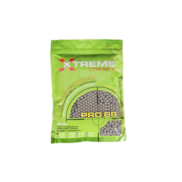 Xtreme Precision 020g BBs Bio Dark Earth 700gr zak De <strong>Xtreme Precision 0,20g BBs Bio Dark Earth</strong> zijn hoogwaardige, biologisch afbreekbare BB’s die ontworpen zijn voor een uitstekende airsoft-ervaring. Dankzij hun nauwkeurige afwerking en unieke materiaalcompositie leveren deze BB’s een ongelooflijke precisie, waardoor ze ideaal zijn voor airsoft-spelers die op zoek zijn naar nauwkeurigheid en betrouwbaarheid in hun schoten. Deze <strong>Dark Earth</strong> BB’s bieden niet alleen uitmuntende prestaties, maar dragen ook bij aan een milieuvriendelijkere benadering van het airsoft-spelen, aangezien ze volledig biologisch afbreekbaar zijn. Ze zijn perfect voor gebruik in combinatie met AEG’s (Automatic Electric Guns) met een high precision barrel, en zorgen voor consistentie in zowel snelheid als nauwkeurigheid. <div>Spec sheets</div> <div><a href="https://dedump.nl/wp-content/uploads/2025/01/Xtreme-Precision-020g-BBs-Bio-Dark-Earth-700gr-zak.pdf" target="_blank" rel="noopener"> Downloaden</a></div>