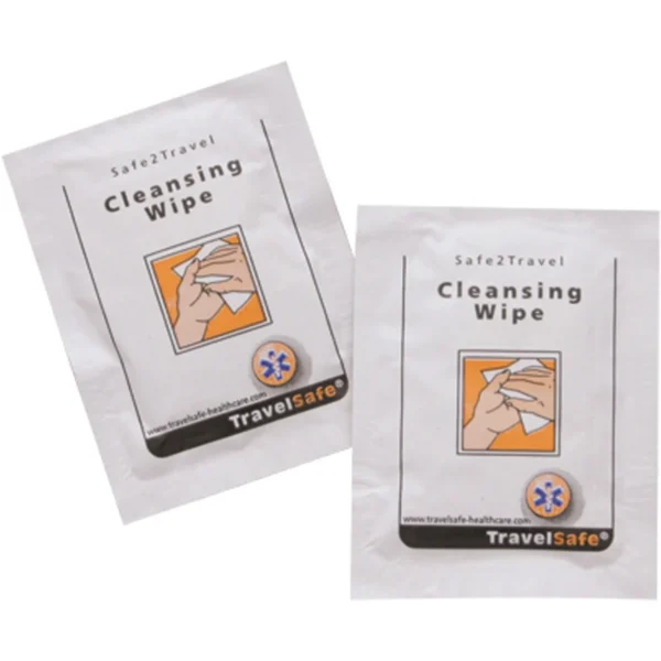 Cleansing Wipes 10 stuks1 <h3 data-start="0" data-end="47"><strong data-start="4" data-end="45">TravelSafe Cleansing Wipes – 10 stuks</strong></h3> <p data-start="74" data-end="421">De <strong data-start="77" data-end="107">TravelSafe Cleansing Wipes</strong> zijn <strong data-start="113" data-end="159">praktische, hygiënische en anti-bacteriële</strong> doekjes die ideaal zijn voor <strong data-start="189" data-end="211">veelzijdig gebruik</strong>. Of je nu onderweg bent, op reis, op kantoor of in de natuur, deze doekjes zorgen voor een snelle en effectieve reiniging van je <strong data-start="341" data-end="418">handen, telefoon, bril, toiletbril, scheerapparaat en andere oppervlakken</strong>.</p> <p data-start="423" data-end="560">Met een compact formaat en een doosje van <strong data-start="465" data-end="477">10 stuks</strong> zijn deze doekjes perfect om mee te nemen in je tas, rugzak, auto of handbagage.</p>