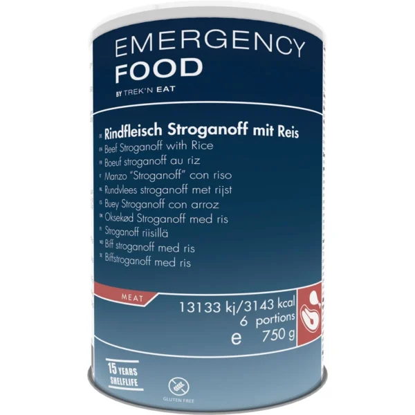 Emergency Food Beef Stroganoff with Rice <h3 data-start="0" data-end="60"><strong data-start="4" data-end="60">Trek'n Eat Emergency Food: Beef Stroganoff with Rice</strong></h3> <p data-start="62" data-end="628">De <strong data-start="65" data-end="105">Trek'n Eat Beef Stroganoff with Rice</strong> is een <strong data-start="113" data-end="148">voedzame en smakelijke maaltijd</strong> die ideaal is voor <strong data-start="168" data-end="185">noodsituaties</strong> en <strong data-start="189" data-end="213">outdoor activiteiten</strong>. Dit product biedt een <strong data-start="237" data-end="267">krachtige bron van energie</strong> en is gemakkelijk te bereiden, ideaal voor wanneer je snel een warme maaltijd nodig hebt. Het blik bevat <strong data-start="373" data-end="386">6 porties</strong>, perfect voor <strong data-start="401" data-end="419">kleine groepen</strong> of <strong data-start="423" data-end="446">individueel gebruik</strong>. Dankzij de <strong data-start="459" data-end="481">lange houdbaarheid</strong> van <strong data-start="486" data-end="497">15 jaar</strong> en het gemak van <strong data-start="515" data-end="535">snelle bereiding</strong>, is het een uitstekende keuze voor <strong data-start="571" data-end="599">back-up voedselvoorraden</strong>, <strong data-start="601" data-end="611">reizen</strong> of <strong data-start="615" data-end="627">kamperen</strong>.</p> <h3 data-start="630" data-end="648"><strong data-start="634" data-end="648">Kenmerken:</strong></h3> <ul data-start="649" data-end="1565"> <li data-start="649" data-end="774">✅ <strong data-start="653" data-end="667">Ingeblikt:</strong> Dit product is zorgvuldig ingepakt in een blik voor een <strong data-start="724" data-end="746">lange houdbaarheid</strong> en <strong data-start="750" data-end="773">gemakkelijke opslag</strong>.</li> <li data-start="775" data-end="921">✅ <strong data-start="779" data-end="804">15 jaar houdbaarheid:</strong> Het voedsel wordt <strong data-start="823" data-end="839">onder vacuüm</strong> en met <strong data-start="847" data-end="859">stikstof</strong> verpakt, wat zorgt voor een lange houdbaarheid zonder bederf.</li> <li data-start="922" data-end="1128">✅ <strong data-start="926" data-end="943">Hersluitbaar:</strong> Het blik heeft een <strong data-start="963" data-end="995">gemakkelijk te openen deksel</strong>, en kan weer worden afgesloten met het meegeleverde <strong data-start="1048" data-end="1066">plastic deksel</strong>, ideaal voor hergebruik en het bewaren van resterend voedsel.</li> <li data-start="1129" data-end="1384">✅ <strong data-start="1133" data-end="1159">Makkelijk te bereiden:</strong> Voeg <strong data-start="1165" data-end="1189">1800 ml kokend water</strong> toe, roer goed door, en laat het een paar minuten staan om een heerlijke maaltijd te creëren. Het is ideaal voor <strong data-start="1303" data-end="1315">kamperen</strong>, <strong data-start="1317" data-end="1329">wandelen</strong> of <strong data-start="1333" data-end="1354">snelle maaltijden</strong> tijdens avontuurlijke reizen.</li> <li data-start="1385" data-end="1565">✅ <strong data-start="1389" data-end="1412">6 porties per blik:</strong> Dit blik bevat <strong data-start="1428" data-end="1441">6 porties</strong>, wat het geschikt maakt voor <strong data-start="1471" data-end="1490">grotere groepen</strong> of <strong data-start="1494" data-end="1517">persoonlijk gebruik</strong> met voldoende voedsel voor meerdere maaltijden.</li> </ul> <p data-start="89" data-end="626"><strong>>> <a href="https://dedump.nl/wp-content/uploads/2025/02/TR601101.01_Factsheet-Beef-Stroganoff-V210216.pdf" target="_blank" rel="noopener" data-bind="click: $root.onAttachmentClicked"><span data-bind="text: $data.Name">Factsheet</span></a></strong></p>