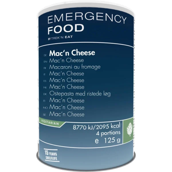 Emergency Food Macn Cheese <h3 data-start="0" data-end="90"><strong data-start="4" data-end="88">Trek’n Eat Emergency Food Mac & Cheese – Lang houdbare, romige macaroni met kaas</strong></h3> <p data-start="92" data-end="357">De <strong data-start="95" data-end="137">Trek’n Eat Emergency Food Mac & Cheese</strong> is de perfecte maaltijd voor noodsituaties, outdoor avonturen en prepping. Dit <strong data-start="217" data-end="233">vegetarische</strong> gerecht combineert macaroni met een romige kaassaus, verpakt in een luchtdicht blik met een <strong data-start="326" data-end="354">houdbaarheid van 15 jaar</strong>.</p> <p data-start="359" data-end="553">Of je nu een noodvoorraad aanlegt of een voedzame, snelle maaltijd wilt tijdens een kampeertrip, deze Mac & Cheese biedt <strong data-start="480" data-end="509">maximale energie en smaak</strong>, zonder concessies te doen aan kwaliteit.</p> <p data-start="89" data-end="626"><strong>>> <a href="https://dedump.nl/wp-content/uploads/2025/02/TR745101.01_Factsheet-Mac-n-Cheese-V221202.pdf" target="_blank" rel="noopener" data-bind="click: $root.onAttachmentClicked"><span data-bind="text: $data.Name">Factsheet Mac n Cheese V221202</span></a></strong></p>