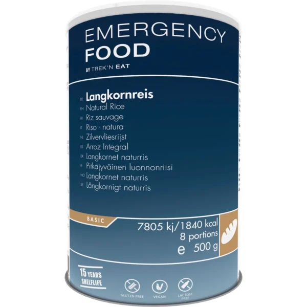 Emergency Food Natural Rice <h3 data-start="0" data-end="90"><strong data-start="4" data-end="88">Trek’n Eat Emergency Food Natuurlijke Rijst – Lang houdbare basiskoolhydraatbron</strong></h3> <p data-start="92" data-end="460">De <strong data-start="95" data-end="137">Trek’n Eat Emergency Food Natural Rice</strong> is een essentiële voedingsbron voor noodsituaties, outdoor avonturen en lange termijn voedselopslag. Deze <strong data-start="244" data-end="267">lang houdbare rijst</strong> is zorgvuldig verpakt onder vacuüm en stikstof om een <strong data-start="322" data-end="350">houdbaarheid van 15 jaar</strong> te garanderen. Met <strong data-start="370" data-end="401">8 voedzame porties per blik</strong> is deze rijst perfect als basis voor diverse maaltijden.</p> <p data-start="462" data-end="649">Met een eenvoudig bereidingsproces – <strong data-start="499" data-end="558">toevoegen aan kokend water en 25-30 minuten laten staan</strong> – is deze rijst een betrouwbare optie voor survival, prepping en avonturen in de natuur.</p> <p data-start="89" data-end="626"><strong>>> <a href="https://dedump.nl/wp-content/uploads/2025/02/TR738101.01_Factsheet-Natural-Rice-V210216.pdf" target="_blank" rel="noopener" data-bind="click: $root.onAttachmentClicked"><span data-bind="text: $data.Name">Factsheet</span></a></strong></p>