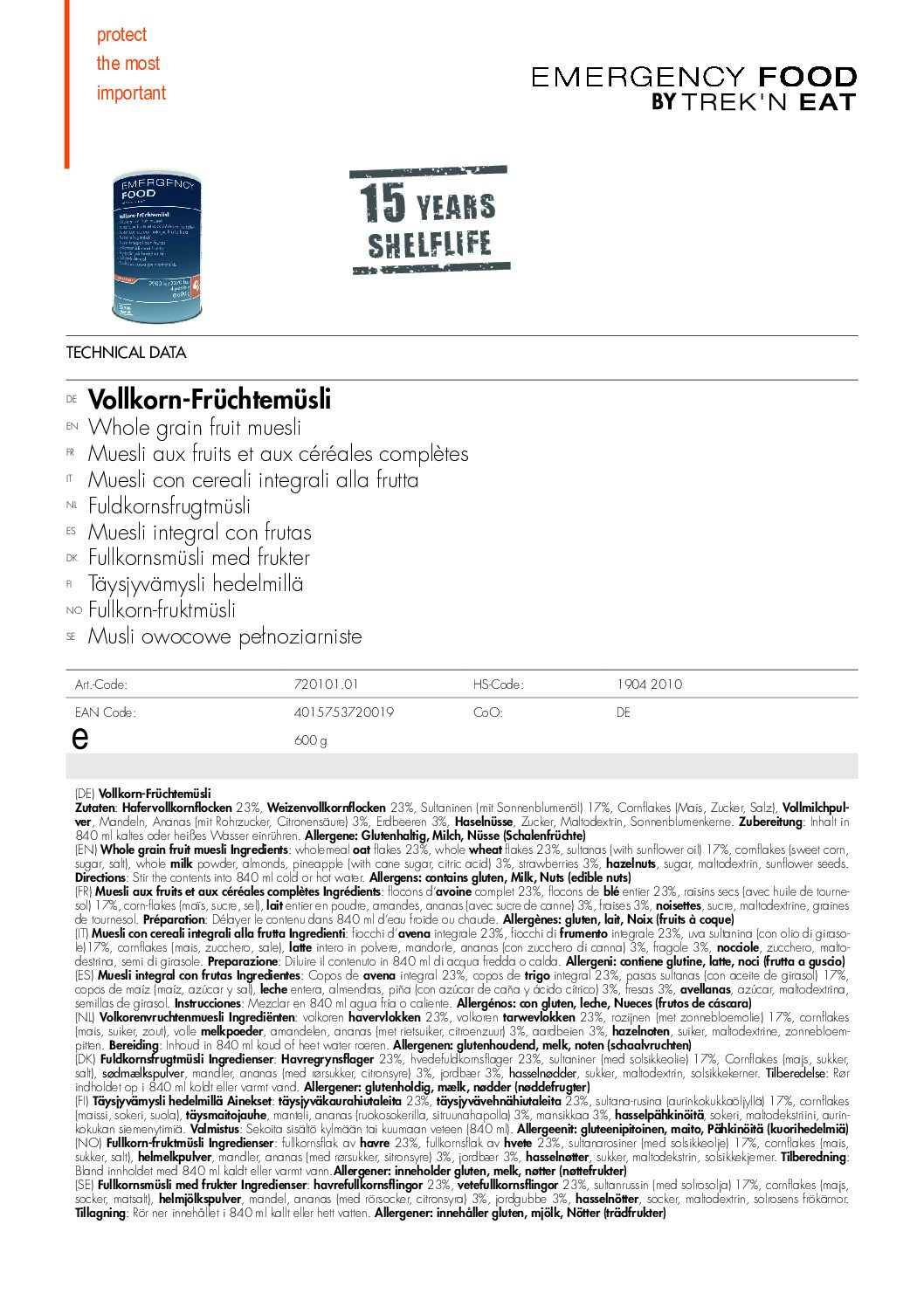 TR720101.01 Factsheet Whole grain fruit muesli V210216 pdf <h3 data-start="0" data-end="59"><strong data-start="4" data-end="59">Trek'n Eat Emergency Food: Whole Grain Fruit Muesli</strong></h3> <p data-start="61" data-end="503">De <strong data-start="64" data-end="103">Trek'n Eat Whole Grain Fruit Muesli</strong> biedt een voedzaam en smaakvol ontbijt dat ideaal is voor <strong data-start="162" data-end="186">outdoor activiteiten</strong>, <strong data-start="188" data-end="205">noodsituaties</strong> of als <strong data-start="213" data-end="237">gezond tussendoortje</strong>. Dit <strong data-start="243" data-end="265">ingeblikte product</strong> biedt <strong data-start="272" data-end="285">6 porties</strong>, ideaal voor een <strong data-start="303" data-end="326">langdurige voorraad</strong>. Met zijn <strong data-start="337" data-end="368">veelzijdige bereidingswijze</strong> (kan zowel met <strong data-start="384" data-end="407">koud als warm water</strong> worden bereid), is het een perfecte keuze voor <strong data-start="455" data-end="467">kamperen</strong>, <strong data-start="469" data-end="478">hiken</strong> of als <strong data-start="486" data-end="502">noodrantsoen</strong>.</p> <h3 data-start="505" data-end="523"><strong data-start="509" data-end="523">Kenmerken:</strong></h3> <ul data-start="524" data-end="1197"> <li data-start="524" data-end="611">✅ <strong data-start="528" data-end="542">Ingeblikt:</strong> Het product is <strong data-start="558" data-end="571">ingeblikt</strong> voor lange termijn bewaring en gemak.</li> <li data-start="612" data-end="763">✅ <strong data-start="616" data-end="641">15 jaar houdbaarheid:</strong> Dankzij de <strong data-start="653" data-end="686">vacuum- en stikstofverpakking</strong> blijft het <strong data-start="698" data-end="722">tot 15 jaar houdbaar</strong> zonder verlies van smaak of kwaliteit.</li> <li data-start="764" data-end="927">✅ <strong data-start="768" data-end="785">Hersluitbaar:</strong> Het blik is voorzien van een <strong data-start="815" data-end="847">gemakkelijk te openen deksel</strong> en kan worden <strong data-start="862" data-end="884">opnieuw afgesloten</strong> met het meegeleverde <strong data-start="906" data-end="924">plastic deksel</strong>.</li> <li data-start="928" data-end="1080">✅ <strong data-start="932" data-end="958">Makkelijk te bereiden:</strong> Voeg <strong data-start="964" data-end="980">840 ml water</strong> toe (kokend of koud), roer goed door en laat even staan voor een <strong data-start="1046" data-end="1064">gezond ontbijt</strong> of <strong data-start="1068" data-end="1077">snack</strong>.</li> <li data-start="1081" data-end="1197">✅ <strong data-start="1085" data-end="1108">6 porties per blik:</strong> Het blik bevat <strong data-start="1124" data-end="1137">6 porties</strong>, ideaal voor <strong data-start="1151" data-end="1174">individueel gebruik</strong> of <strong data-start="1178" data-end="1196">kleine groepen</strong>.</li> </ul> <p data-start="89" data-end="626"><strong>>> <a href="https://dedump.nl/wp-content/uploads/2025/02/TR720101.01_Factsheet-Whole-grain-fruit-muesli-V210216.pdf" target="_blank" rel="noopener" data-bind="click: $root.onAttachmentClicked"><span data-bind="text: $data.Name">Factsheet</span></a></strong></p>