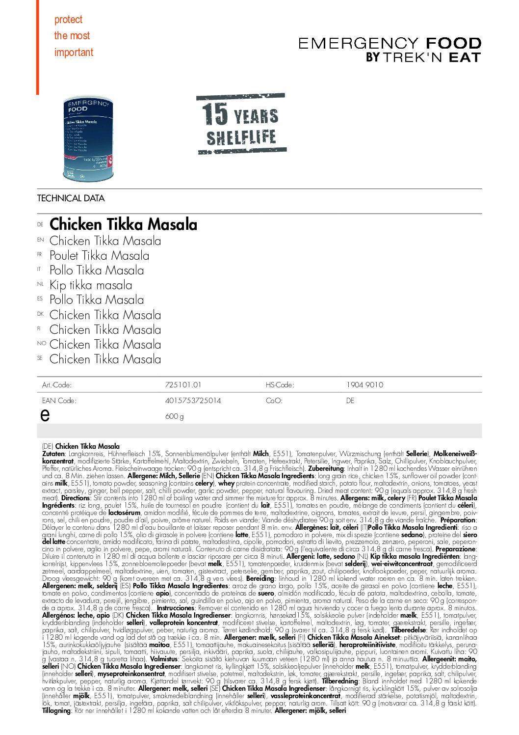 TR725101.01 Factsheet Chicken Tikka Masala V210216 pdf <h3 data-start="0" data-end="86"><strong data-start="4" data-end="86">Trek’n Eat Emergency Food Chicken Tikka Masala – Voor de ultieme noodmaaltijd!</strong></h3> <p data-start="88" data-end="415">De <strong data-start="91" data-end="141">Trek’n Eat Emergency Food Chicken Tikka Masala</strong> is een kant-en-klare maaltijd die ideaal is voor langdurige voedselopslag, noodgevallen of buitenavonturen. Deze maaltijd is ingeblikt onder vacuüm en stikstof, waardoor het een <strong data-start="320" data-end="348">houdbaarheid van 15 jaar</strong> heeft, perfect voor je <strong data-start="372" data-end="389">emergency kit</strong> of <strong data-start="393" data-end="414">survival voorraad</strong>.</p> <p data-start="89" data-end="626"><strong>>> <a href="https://dedump.nl/wp-content/uploads/2025/02/TR725101.01_Factsheet-Chicken-Tikka-Masala-V210216.pdf" target="_blank" rel="noopener" data-bind="click: $root.onAttachmentClicked"><span data-bind="text: $data.Name">Factsheet</span></a></strong></p>