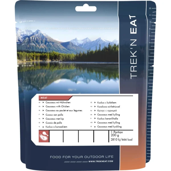Couscous with Chicken <h3 data-start="0" data-end="42"><strong data-start="4" data-end="42">Couscous with Chicken | Trek'n Eat</strong></h3> <p data-start="44" data-end="479"><strong data-start="44" data-end="61">Beschrijving:</strong> Geniet van een voedzame en heerlijke maaltijd met de <strong data-start="115" data-end="140">Couscous with Chicken</strong> van <strong data-start="145" data-end="159">Trek'n Eat</strong>. Dit gerecht combineert de zachte textuur van couscous met malse kip in een smakelijke en voedzame maaltijd. Het is perfect voor outdoor avonturen, kamperen of als snelle maaltijd voor onderweg. Dankzij de <strong data-start="366" data-end="389">5 jaar houdbaarheid</strong> en de gemakkelijke voorbereiding, is deze maaltijd een ideale keuze voor iedere reiziger.</p> <p data-start="89" data-end="626"><strong>>> <a href="https://dedump.nl/wp-content/uploads/2025/03/TR30202006_Factsheet-Couscous-with-Chicken-V201214.pdf" target="_blank" rel="noopener" data-bind="click: $root.onAttachmentClicked"><span data-bind="text: $data.Name">Factsheet</span></a></strong></p>
