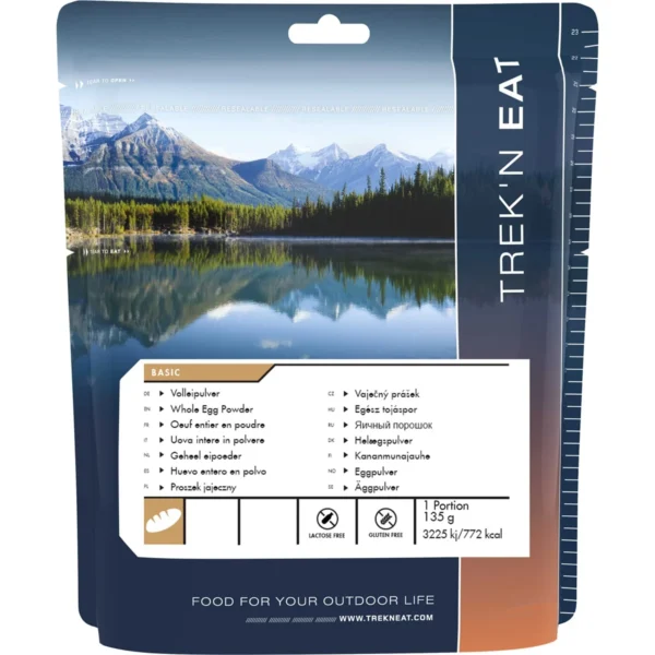 Egg Powder 155 g <h3 data-start="0" data-end="37"><strong data-start="4" data-end="37">Egg Powder 155 g | Trek'n Eat</strong></h3> <p data-start="39" data-end="520"><strong data-start="39" data-end="56">Beschrijving:</strong> Het <strong data-start="61" data-end="75">Egg Powder</strong> van <strong data-start="80" data-end="94">Trek'n Eat</strong> is een ideaal product voor onderweg, kamperen of in survivalomstandigheden. Dit poeder biedt de gemakken van eieren zonder het gedoe van breken, schalen of bewaren van verse eieren. Het is de perfecte oplossing voor wie een bron van eiwitten en energie nodig heeft, zelfs op de meest afgelegen plekken. De inhoud is eenvoudig te bereiden door kokend water toe te voegen, en binnen enkele minuten heb je een voedzame maaltijd.</p> <p data-start="89" data-end="626"><strong>>> <a href="https://dedump.nl/wp-content/uploads/2025/03/TR30101010_Factsheet-Whole-Egg-Powder-V201214.pdf" target="_blank" rel="noopener" data-bind="click: $root.onAttachmentClicked"><span data-bind="text: $data.Name">Factsheet</span></a></strong></p>