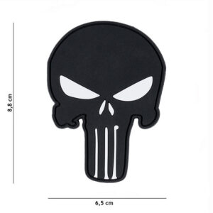 Embleem 3D PVC Punisher zwart #14063