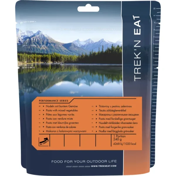 Pasta with vegetables PS1000 <h3 data-start="0" data-end="50"><strong data-start="4" data-end="48">Trek'n Eat Pasta with Vegetables PS1000+</strong></h3> <p data-start="76" data-end="474">De <strong data-start="79" data-end="123">Trek'n Eat Pasta with Vegetables PS1000+</strong> is een voedzame, 100% natuurlijke outdoor-maaltijd zonder conserveringsmiddelen, kleurstoffen of smaakversterkers. Dit gevriesdroogde gerecht is eenvoudig te bereiden: voeg <strong data-start="297" data-end="320">780 ml kokend water</strong> toe, roer goed door en laat even staan. Met een houdbaarheid van <strong data-start="386" data-end="396">5 jaar</strong> is dit de perfecte keuze voor survival, outdooravonturen en noodrantsoenen.</p> <p data-start="89" data-end="626"><strong>>> <a href="https://dedump.nl/wp-content/uploads/2025/03/TR30904002_Factsheet-Pasta-with-mixed-vegetables-V210916.pdf" target="_blank" rel="noopener" data-bind="click: $root.onAttachmentClicked"><span data-bind="text: $data.Name">Factsheet</span></a></strong></p>