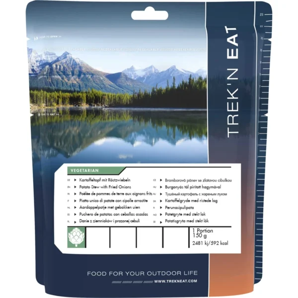 Potato Stew with Fried Onions <h3 data-start="0" data-end="48"><strong data-start="4" data-end="48">Trek'n Eat Potato Stew with Fried Onions</strong></h3> <p data-start="72" data-end="623">De <strong data-start="75" data-end="119">Trek'n Eat Potato Stew with Fried Onions</strong> is een voedzame en smakelijke maaltijd, ideaal voor een snel diner of lunch tijdens het kamperen, wandelen of andere avontuurlijke activiteiten. Dit gerecht combineert aardappelen met smakelijke gebakken uitjes voor een hartige, vullende maaltijd. Het product is eenvoudig te bereiden: voeg gewoon kokend water toe, even roeren, en je hebt in enkele minuten een heerlijke maaltijd. De maaltijd heeft een lange houdbaarheid van 5 jaar, waardoor het perfect is voor lange termijnaankopen of noodvoorraden.</p> <p data-start="89" data-end="626"><strong>>> <a href="https://dedump.nl/wp-content/uploads/2025/03/TR30404027_Factsheet-Potato-Stew-with-Fried-Onions-V201215.pdf" target="_blank" rel="noopener" data-bind="click: $root.onAttachmentClicked"><span data-bind="text: $data.Name">Factsheet</span></a></strong></p>