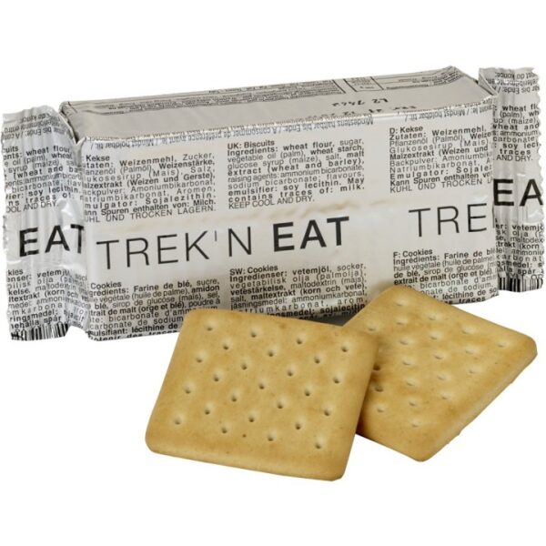 Trekking biscuits 12 pcs1 <h3 data-start="0" data-end="47"><strong data-start="4" data-end="47">Trekking Biscuits (12 pcs) | Trek'n Eat</strong></h3> <p data-start="49" data-end="529"><strong data-start="49" data-end="66">Beschrijving:</strong> De <strong data-start="70" data-end="91">Trekking Biscuits</strong> van <strong data-start="96" data-end="110">Trek'n Eat</strong> zijn de perfecte snack voor onderweg. Deze hartige koekjes helpen je om je energie op peil te houden tussen de maaltijden door. Met hun lange houdbaarheid en handige portieverpakking, zijn ze ideaal voor avonturen in de natuur, zoals kamperen, wandelen of survivaltochten, maar ook perfect voor dagelijks gebruik. Ze zijn niet alleen voedzaam, maar ook heerlijk, waardoor je altijd iets lekkers binnen handbereik hebt.</p> <p data-start="89" data-end="626"><strong>>> <a href="https://dedump.nl/wp-content/uploads/2025/03/TR255000_Factsheet-Kekse_Factsheet-V210126.pdf" target="_blank" rel="noopener" data-bind="click: $root.onAttachmentClicked"><span data-bind="text: $data.Name">Factsheet</span></a></strong></p>