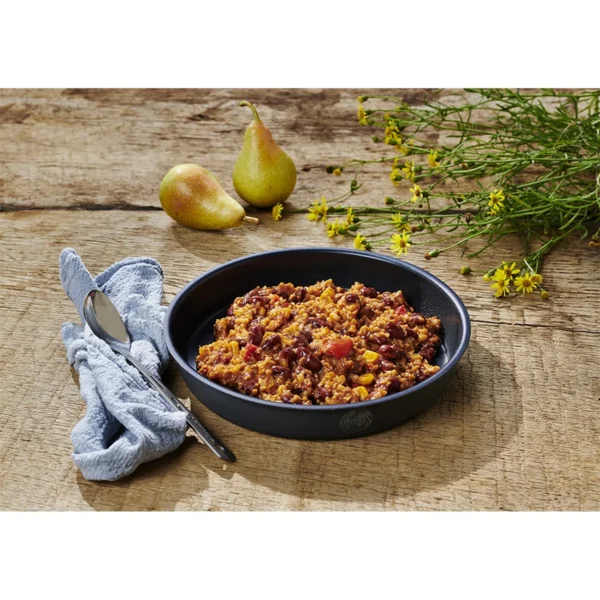 Vegetarian Chili sin carne RTE1 <h3 data-start="0" data-end="51"><strong data-start="4" data-end="51">Vegetarian Chili sin Carne-RTE | Trek'n Eat</strong></h3> <p data-start="53" data-end="448"><strong data-start="53" data-end="70">Beschrijving:</strong> De <strong data-start="74" data-end="108">Vegetarian Chili sin Carne-RTE</strong> van <strong data-start="113" data-end="127">Trek'n Eat</strong> is een heerlijke en gemakkelijke maaltijd voor onderweg, perfect voor vegetariërs en avonturiers die willen genieten van een voedzame maaltijd zonder concessies te doen aan smaak. Dit gerecht is ideaal voor lange reizen, kamperen of andere buitenactiviteiten en kan zowel koud gegeten worden als opgewarmd in heet water.</p> <p data-start="89" data-end="626"><strong>>> <a href="https://dedump.nl/wp-content/uploads/2025/03/TR35001004_Factsheet-Veg-Chili-sin-carne-V230731.pdf" target="_blank" rel="noopener" data-bind="click: $root.onAttachmentClicked"><span data-bind="text: $data.Name">Factsheet</span></a></strong></p>