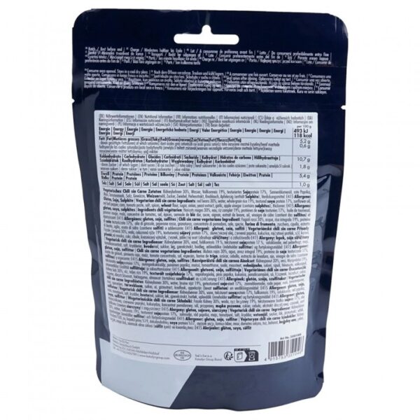 Vegetarian Chili sin carne RTE22 <h3 data-start="0" data-end="51"><strong data-start="4" data-end="51">Vegetarian Chili sin Carne-RTE | Trek'n Eat</strong></h3> <p data-start="53" data-end="448"><strong data-start="53" data-end="70">Beschrijving:</strong> De <strong data-start="74" data-end="108">Vegetarian Chili sin Carne-RTE</strong> van <strong data-start="113" data-end="127">Trek'n Eat</strong> is een heerlijke en gemakkelijke maaltijd voor onderweg, perfect voor vegetariërs en avonturiers die willen genieten van een voedzame maaltijd zonder concessies te doen aan smaak. Dit gerecht is ideaal voor lange reizen, kamperen of andere buitenactiviteiten en kan zowel koud gegeten worden als opgewarmd in heet water.</p> <p data-start="89" data-end="626"><strong>>> <a href="https://dedump.nl/wp-content/uploads/2025/03/TR35001004_Factsheet-Veg-Chili-sin-carne-V230731.pdf" target="_blank" rel="noopener" data-bind="click: $root.onAttachmentClicked"><span data-bind="text: $data.Name">Factsheet</span></a></strong></p>