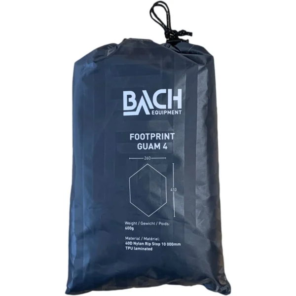 Footprint Guam 4 charcoal grey1 <h3 class="" data-start="0" data-end="48"><strong data-start="4" data-end="45">BACH Guam 4 Footprint – Charcoal Grey</strong></h3> <p class="" data-start="50" data-end="460">De <strong data-start="53" data-end="78">BACH Guam 4 Footprint</strong> is een lichtgewicht <strong data-start="99" data-end="112">grondzeil</strong> speciaal ontworpen voor de <strong data-start="140" data-end="160">BACH Guam 4 tent</strong>. Dit footprint beschermt de vloer van je tent tegen scherpe objecten zoals <strong data-start="236" data-end="246">stenen</strong>, <strong data-start="248" data-end="258">takken</strong>, en <strong data-start="263" data-end="280">dennennaalden</strong>, evenals <strong data-start="290" data-end="300">modder</strong> en <strong data-start="304" data-end="313">vocht</strong> van de grond. Het biedt de ideale bescherming om de levensduur van je tent te verlengen, terwijl het de condensatie in de vestibule minimaliseert.</p> <hr class="" data-start="462" data-end="465" /> <h3 class="" data-start="467" data-end="513"><strong data-start="471" data-end="513">Voordelen van de BACH Guam 4 Footprint</strong></h3> <p class="" data-start="515" data-end="899">✔ <strong data-start="517" data-end="555">Bescherming tegen scherpe objecten</strong> zoals takken en rotsen om je tentvloer in topstaat te houden ️<br data-start="620" data-end="623" />✔ <strong data-start="625" data-end="654">Minimaliseert condensatie</strong> in de vestibule door het verminderen van vochtige grond ️<br data-start="714" data-end="717" />✔ <strong data-start="719" data-end="747">Lichtgewicht en duurzaam</strong> – Gemaakt van <strong data-start="762" data-end="808">40D Ripstop Nylon met 10.000mm TPU-coating</strong> <br data-start="811" data-end="814" />✔ <strong data-start="816" data-end="854" data-is-only-node="">Verhoogt de levensduur van je tent</strong> door extra bescherming tegen de elementen</p> <a href="https://youtu.be/24FRipo5bOY" target="_blank" rel="noopener">>> Video YouTube</a>