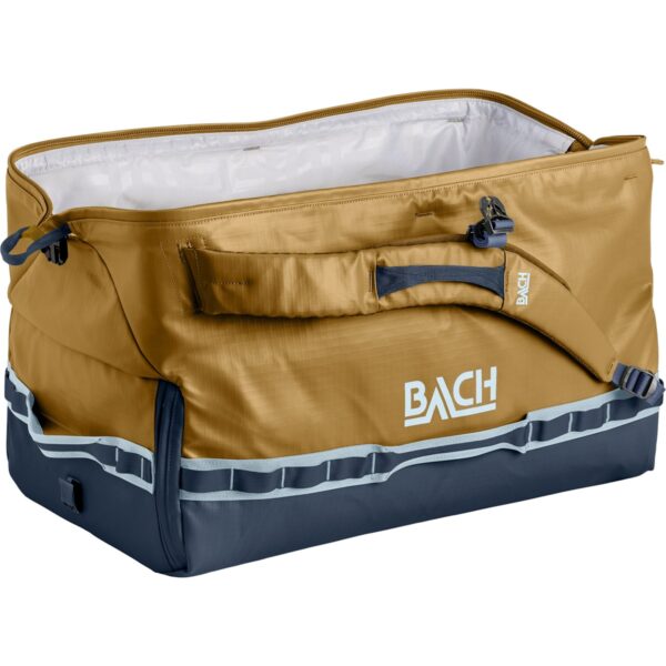 Dr. Expedition Duffel 60 2 Essentieel uitrustingsstuk voor elke avonturier. Dr. Expedition Duffel 60L van Bach is een moderne reistas gemaakt van duurzame, waterdichte gerecyclede stof. Het is ontworpen om zich even goed thuis te voelen in de hoogten van de Himalaya, tijdens overlandexpedities in Schotland of tijdens een kampeertrip in Noorwegen. Een van de belangrijkste kenmerken is een grote opening in de stijl van een dokterstas, die het inpakken optimaliseert en een perfect overzicht van de inhoud biedt om georganiseerd te blijven, waar je ook naartoe gaat