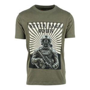 T-shirt Never Back Down
